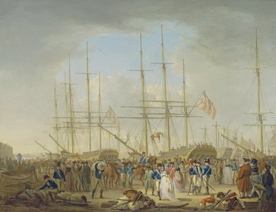 Húsares embarcando en Deptford de William Anderson