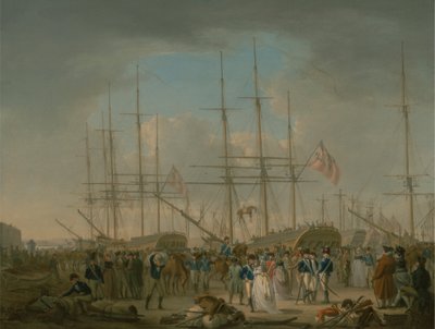 Húsares embarcados en Deptford de William Anderson