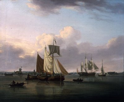 Embarcaciones en Deptford de William Anderson