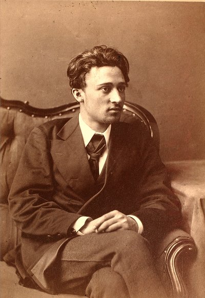 Retrato del autor Vsevolod Mikhailovich Garshin de William Andreevich Carrick
