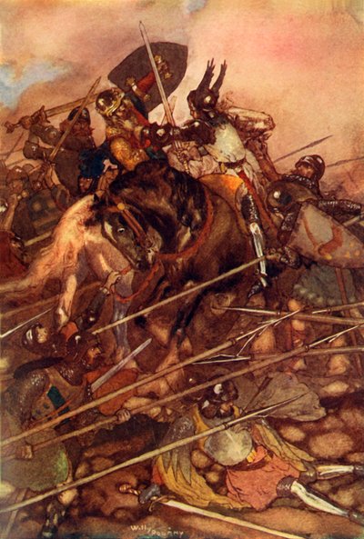 Siegfried captura a Ludegast, 1919 de William Andrew Pogany