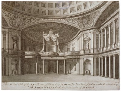 Interior del Panteón, Oxford Street, Westminster, Londres, 1784 de William Angus