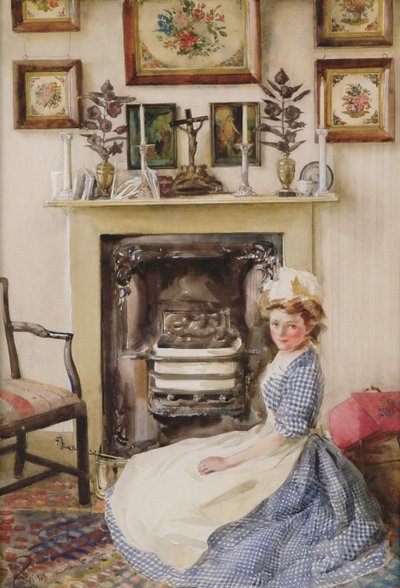 Negrociando la rejilla de la chimenea, 1907 de William B. E. Rankin