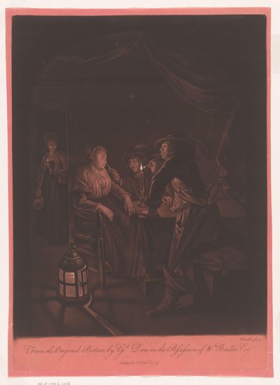 Compañía en una taberna a la luz de las velas de William Baillie