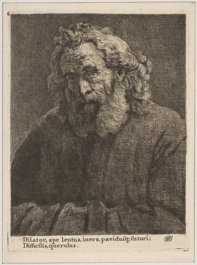 Viejo con una Larga Barba, 1761 de William Baillie