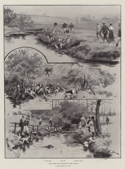 Un Día con los Sabuesos de Nutria de Culmstock de William Barnes Wollen