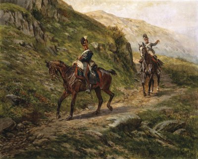 Un vistazo al enemigo, c.1910 de William Barnes Wollen