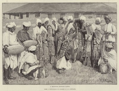 Una fiesta de baile de Manipur de William Barnes Wollen