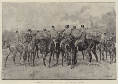 Una reunión de la caza de Grafton en Astwell Mills de William Barnes Wollen