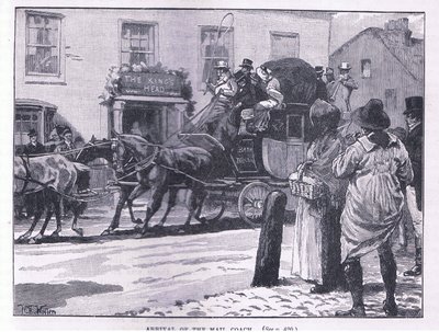 Llegada del coche de correos de William Barnes Wollen