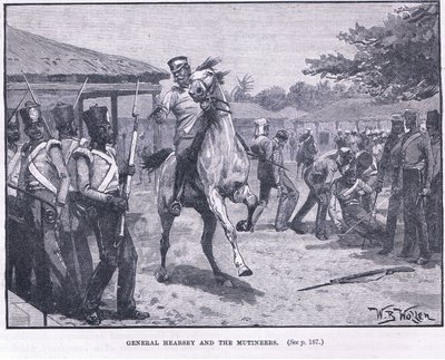 General Hearsay y los amotinados 1857 d.C. de William Barnes Wollen