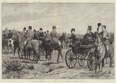 Bocetos de caza, una reunión del Quorn en Ashby Folville de William Barnes Wollen