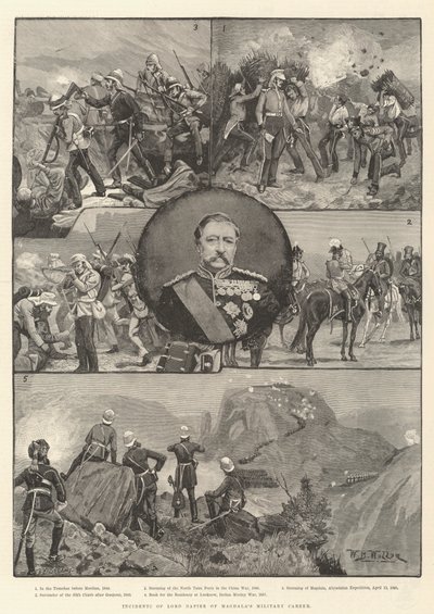 Incidentes de la carrera militar de Lord Napier de Magdala de William Barnes Wollen