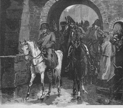 Napoleón se fue con una pequeña suite por la Puerta de San Pedro de William Barnes Wollen