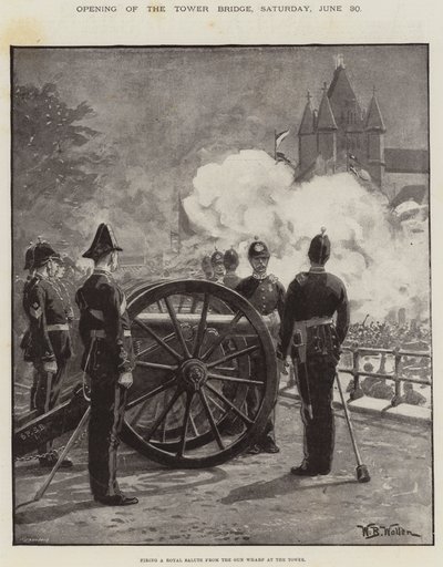 Apertura del Puente de la Torre, sábado, 30 de junio de William Barnes Wollen