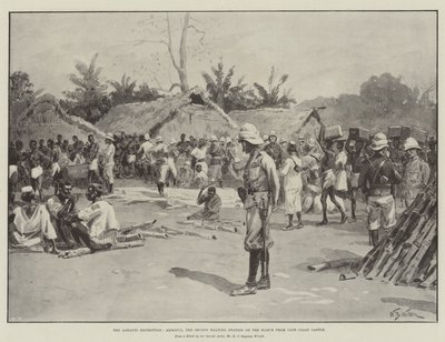 La expedición Ashanti, Akroful, la segunda estación de parada en la marcha desde Cape Coast Castle de William Barnes Wollen