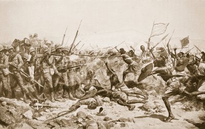La batalla de Abu Klea, 17 de enero de 1885, ilustración de 