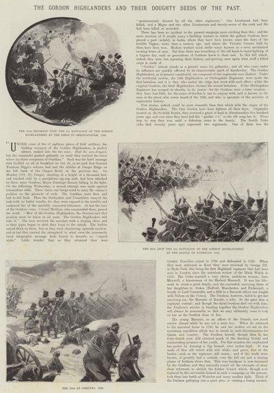 Los Gordon Highlanders y sus hazañas del pasado de William Barnes Wollen