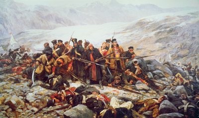 La última resistencia del 44º Regimiento en Gundamuck durante la retirada de Kabul de William Barnes Wollen