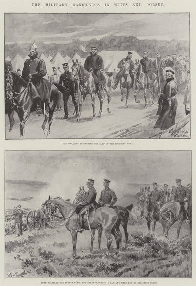 Las maniobras militares en Wilts y Dorset de William Barnes Wollen