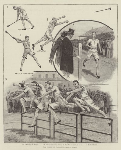 Los deportes atléticos de Oxford y Cambridge de William Barnes Wollen