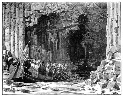 La Visita Real a la Cueva de Fingal, Staffa, Escocia, 1847, 1900 de William Barnes Wollen