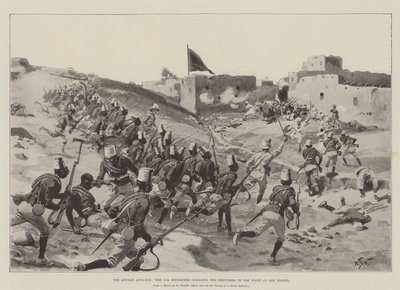 El avance en Sudán, el 11º sudanés cargando contra los derviches en la batalla de Abu Hamed de William Barnes Wollen