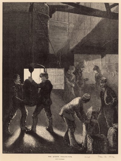La pipa de tabaco de la reina (grabado) de William Bazett Murray