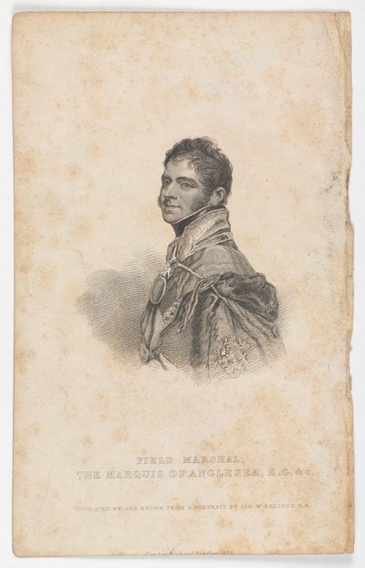 Mariscal de Campo El Marqués de Anglesea K.G. & C., 1820 de William Beechey