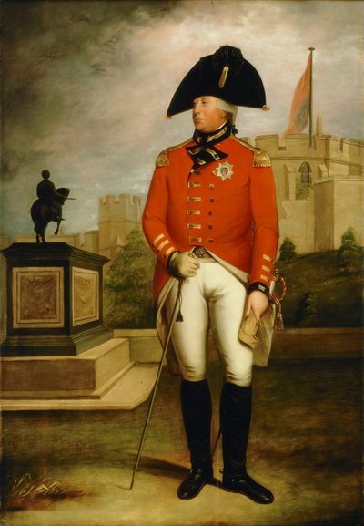 Jorge III (1738-1820), c.1800 (óleo sobre tabla) de William Beechey