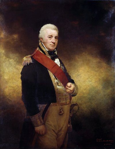 Retrato del almirante Sir Alexander Cochrane (1758-1832). Óleo sobre lienzo de William Beechey