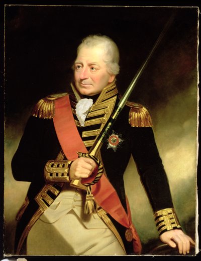 Retrato de John Jervis (1735-1823) Primer Conde de St. Vincent, c.1805 de William Beechey