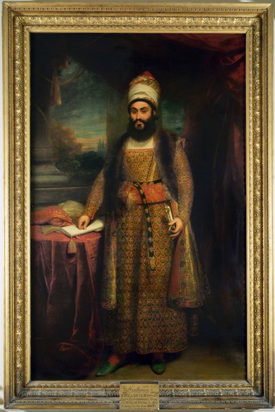 Retrato de Mirza Abul Hassan, Embajador Persa (1785-1880) Enviado por el Rey de Persia a Inglaterra, 1809 de William Beechey
