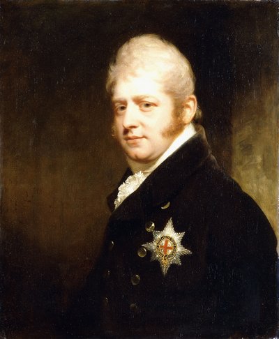 Retrato del Príncipe Adolfo Federico, Duque de Cambridge, busto con la Estrella de la Jarretera, 1808 de William Beechey