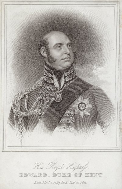 Retrato del Príncipe Eduardo; Duque de Kent y Strathearn de William Beechey