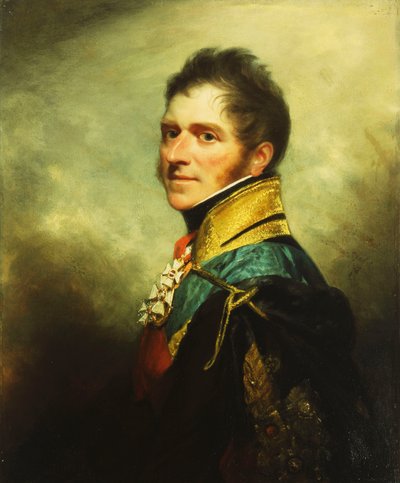 Retrato de William Henry Paget Marqués de Anglesey, medio cuerpo de William Beechey