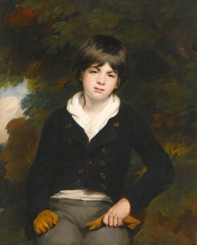 Retrato de un niño, se dice que es el Maestro Barker de William Beechey