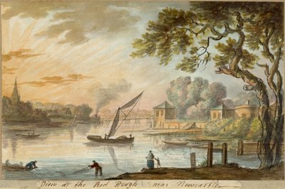 Vista del Red Heugh cerca de Newcastle de William Beilby