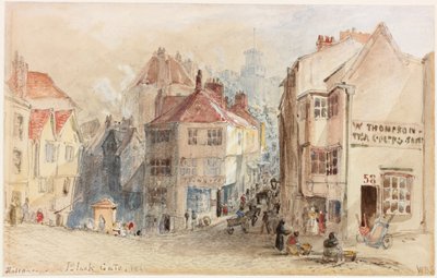 Entrada a la Puerta Negra, Newcastle de William Bell Scott