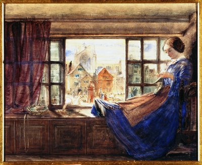 Plaza del Mercado de Hexham de William Bell Scott