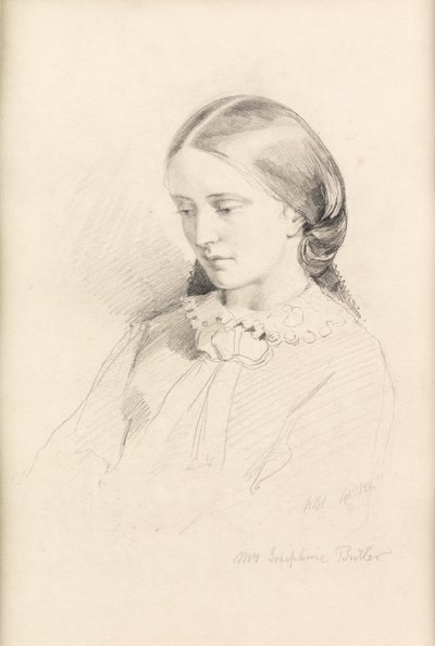 Josephine Butler, primera activista feminista, 1856 de William Bell Scott