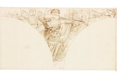 Boceto para Mural en Wallington Hall de William Bell Scott