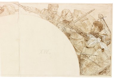 Boceto para mural en Wallington Hall de William Bell Scott