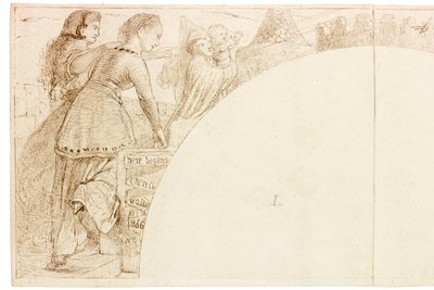 Boceto para mural en Wallington Hall de William Bell Scott