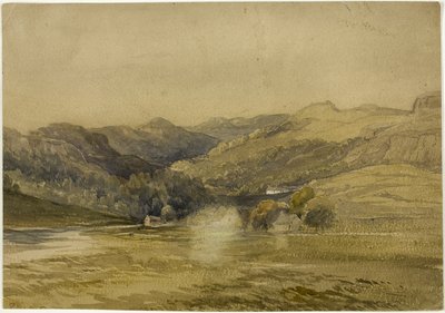 Valle con cabañas de William Bennett