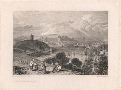 Plymouth desde Mount Batten de William Bernard Cooke