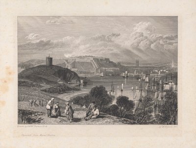 Plymouth, con el monte Batten de William Bernard Cooke