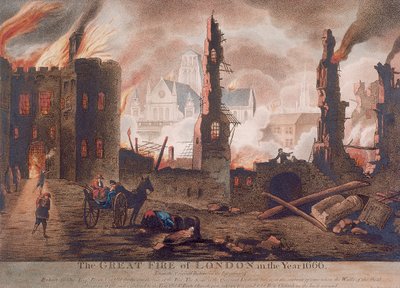 Ludgate, Gran Incendio de Londres de William Birch