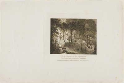 Sol reflejándose en el rocío, una escena de jardín de William Birch