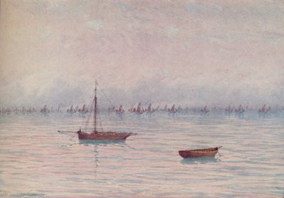 Una flota pesquera, 1910 de William Biscombe Gardner